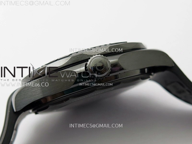 Seamaster 300m 43.5mm Black Ceramic VSF 1:1 Best Edition Black Dial on Black Rubber Strap A8806